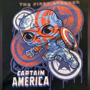 Limited edition Captain America pop t-shirt from Marvel